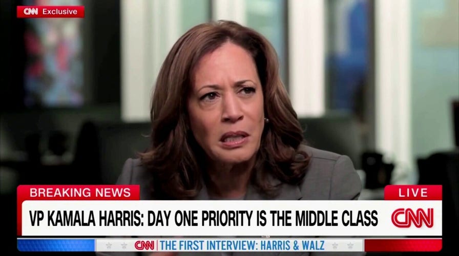 Kamala Harris stumbles through answer on what she would accomplish on 'Day 1' of her presidency