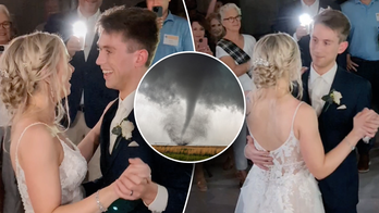 Amid tornado, wedding couple forced to have first dance in basement: 'Chaos ensued'